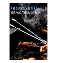 ModaCar Barbekü Mangal Maşası Kömür Köz Maşası 304 Paslanmaz Çelik
