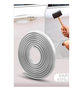 Oto Araç Kapı Koruma Fitili 5metre Parlak Beyaz Renk Çarpma Çizilme Önleyici Fitil
