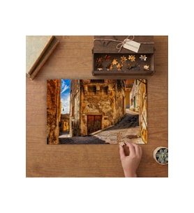 Sicilya Sokakları Tasarımı 240 parça Ahşap Puzzle Ahşap Kutuda MP05348