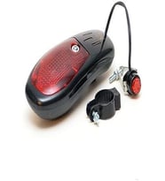 Bisiklet Kornası Elektronik 8 Sesli Işıklı Pilli (Pil Dahil) (Siyah-Siyah)