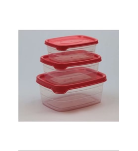 Plastik Saklama Kabı 3'lü 400 Ml - 670 Ml - 1.2 Lt. Royaleks-BNM-0513