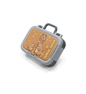 CORAL HIGH 39289 KIDS CAPYBARA DESENLİ 2 BÖLMELİ PASLANMAZ ÇELİK YEMEK KABI