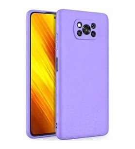 Coverzone Xiaomi Poco X3 ?le Uyumlu K?l?f Z-Mara Lansman Vieri Tam Koruma Arka Kapak Kamera Koruma �?k?nt?l? P�r�zs�z Y�zey Lila