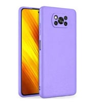 Coverzone Xiaomi Poco X3 ?le Uyumlu K?l?f Z-Mara Lansman Vieri Tam Koruma Arka Kapak Kamera Koruma �?k?nt?l? P�r�zs�z Y�zey Lila