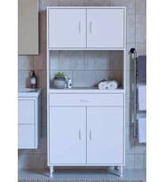 Eliusta Lora Beyaz Dolap 80 cm Genişliği ve 173 cm Yüksekliği İle Dikey Depolama Ünitesi 80x173x32,5 cm