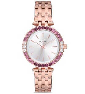 Quark QC-425R-7A Klasik Taşlı Kadın Kol Saati