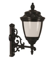 AVONNI BAP-68041-BSY-OP Siyah Boyalı Dış Mekan Aydınlatma E27 Aluminyum Polikarbon Cam 43x28cm