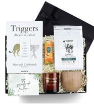 200 gr Alerya Filtre Kahve & Rakle Mum & Mini Kolonya & Triggers Değişim Çarkı Kitabı Premium Hediye Seti
