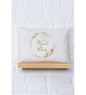 Pia Baby Premium %100 Pamuk İsme Özel Kız Bebek Yastık Kılıfı 35*45 cm 5080-12