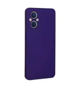 Oppo Reno 7 Lite Kılıf Nano İçi Kadife Silikon - Mor
