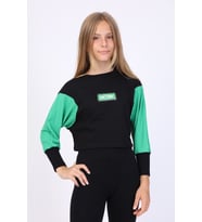 Toontoy Kız Çocuk Sweatshirt (Siyah)