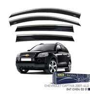 Niken Chevrolet Uyumlu Captiva -2007 Kromlu Cam Rüzgarlığı 4Lü Parça (Karışık)