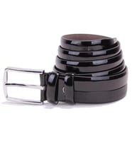 Dagoster DMK26-304 Siyah Rugan 3,5 cm Suni Deri Erkek Kemer