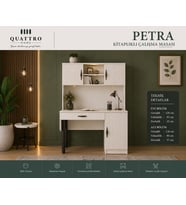 PETRA KİTAPLIKLI ÇALIŞMA MASASI