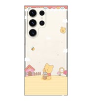 Samsung Galaxy S23 ULTRA Uyumlu Winnie The Pooh Tasarımlı Şeffaf Telefon Kılıfı