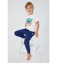 U.s. Polo Assn. 1315 Erkek Çocuk Writing Kısa Kol Pijama Takım
