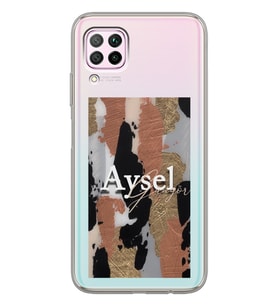 Huawei Wall Tasarımlı Şeffaf Telefon Kılıfı