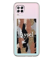 Huawei Wall Tasarımlı Şeffaf Telefon Kılıfı