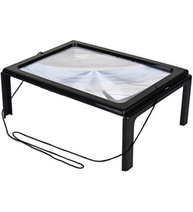Yaşlılar Için  A4 Boyutu Masa Tipi Işıklı Okuma Büyüteç Th-275205B