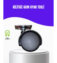 Northcity 6 cm Kilitsiz Masa Ayağı Döner Tekerlek - Hareketli Mobilya Çözümü