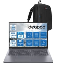 Lenovo Ideapad Slim 3 16IRH10 Intel Core I5 13420H 24GB 512GB SSD Windows 11 Home 16" Wuxga (1920X1200) IPS 300NITS Taşınabilir Bilgisayar 83K2001UTRH04 + Zetta Çanta