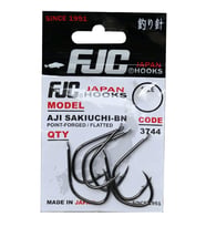 FJC FJC3744 Aji Sakiuchi Black Nickel Tekli Olta İğnesi 2 No - 11 Adet