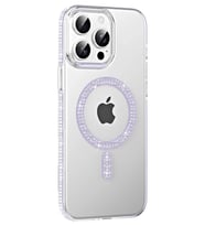 Durukar® iPhone 14 Pro Max Move Taşlı Magsafe Kapak - Lila