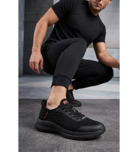 Buldozer 261426 Erkek Klasik Sneaker Siyah