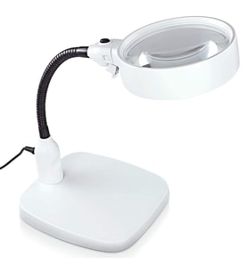 Masaüstü 10X Led Işıklı Büyüteç Okuma El Sanatları Onarım Büyüteç 7765