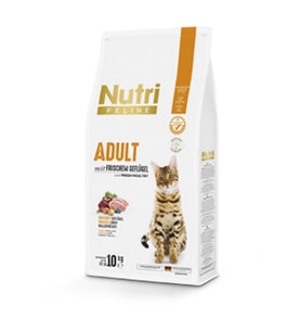 Nutri Feline 10Kg Yetişkin Tavuk Etli Adult Kedi Maması