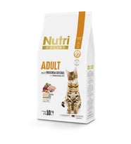 Nutri Feline 10Kg Yetişkin Tavuk Etli Adult Kedi Maması (Beyaz)