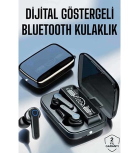 Bluetooth Kulaklık Dijital Göstergeli Kablosuz Uzun Pil Ömrü