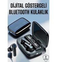 Bluetooth Kulaklık Dijital Göstergeli Kablosuz Uzun Pil Ömrü