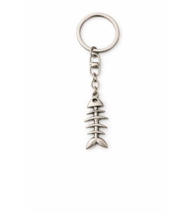Bone Tide – Balık İskeleti Figürlü Gümüş Renk Unisex Metal Anahtarlık