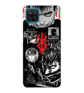 Samsung Galaxy M32 Uyumlu Berserk Anime Tasarımlı Şeffaf Telefon Kılıfı