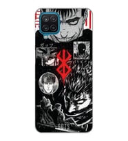 Samsung Galaxy M32 Uyumlu Berserk Anime Tasarımlı Şeffaf Telefon Kılıfı