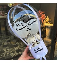 Beyaz Yenidoğan Balon Kutusu