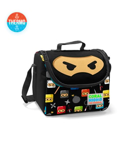 Coral High Kids Siyah Ninja Desenli Thermo Beslenme Çantası 22864