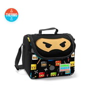 Coral High Kids Siyah Ninja Desenli Thermo Beslenme Çantası 22864