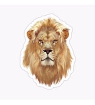 Renkli Aslan Araba Oto Sticker Yapıştırma Etiket 17CM t5