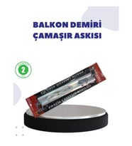 Mey İthalat® 25x60 Balkon Askılığı Kare Demir Uyumlu Hava Dayanıklı Çamaşır Askısı