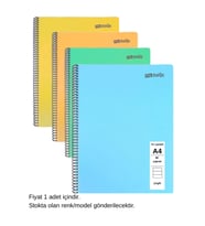 FLEX Pastel Defter A4 80 Yaprak Çizgili 1 Adet