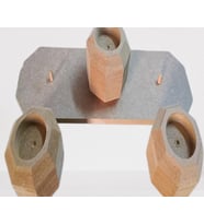 Hobi Adn 90247 Dekoratif Sekizgen Mumluk Ahşap MDF HAM CNC Kesim MODEL El Yapım
