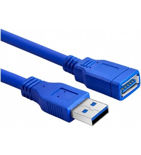 PrimeX PX-1710 10 Metre USB 3.0 Uzatma Kablosu, USB Erkek Dişi Ek Kablosu, Mavi USB A Male to Female Extension Cable