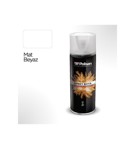 POLİSAN AKRİLİK SPREY MAT BEYAZ 400 ML 97705000410