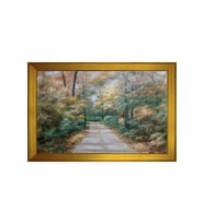 Manzara Temalı Kanvas Tablo 80 x 110 cm Gold Çerçeve