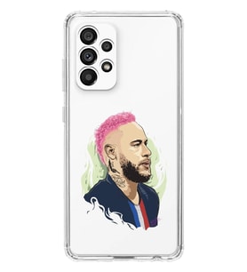 Samsung Galaxy A33 Uyumlu Neymar Tasarımlı Şeffaf Telefon Kılıfı