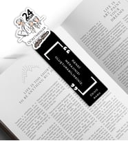 BK Gift Kişiye Özel İsimli Öğretmenler Günü Tasarımlı Ahşap Kitap Ayracı - 1, Öğretmene Hediye, Öğretmenler Günü