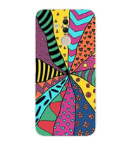 PrintiFy Huawei Mate 20 Lite ile Uyumlu Retro Color 4  Kamera Korumalı Şeffaf  Kılıf