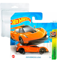 Hot Wheels 2020 Koenigsegg Jesko Hw Exotics 2/10 (184/250) Htf07 Turuncu 2024 + Koruyucu Kısa Kart F (Çok Renkli)